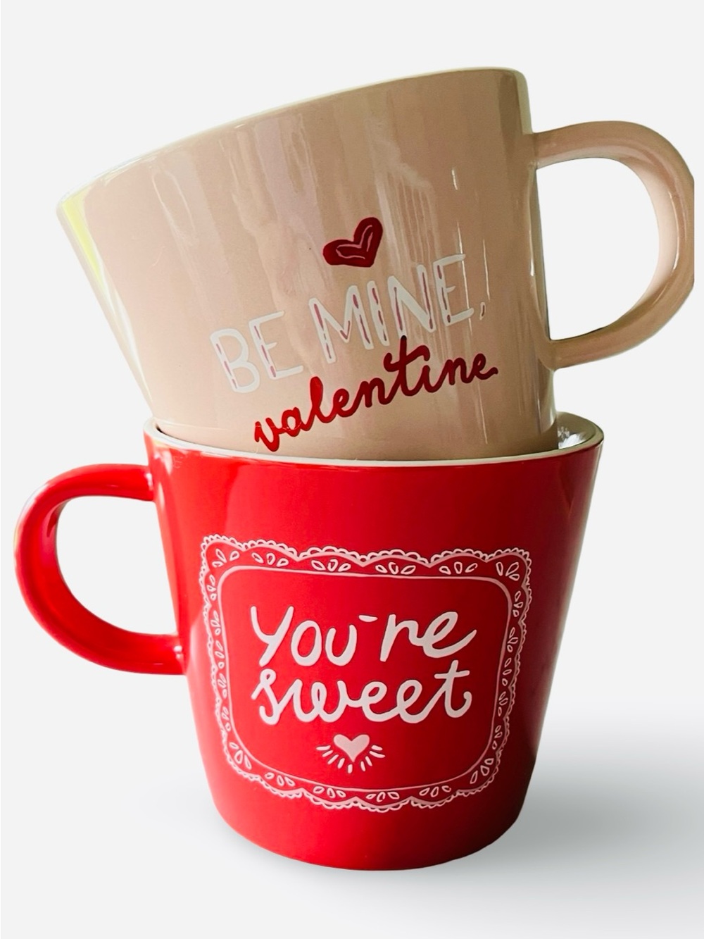 Threshold Valentine’s Day Pink Red Mug Pair